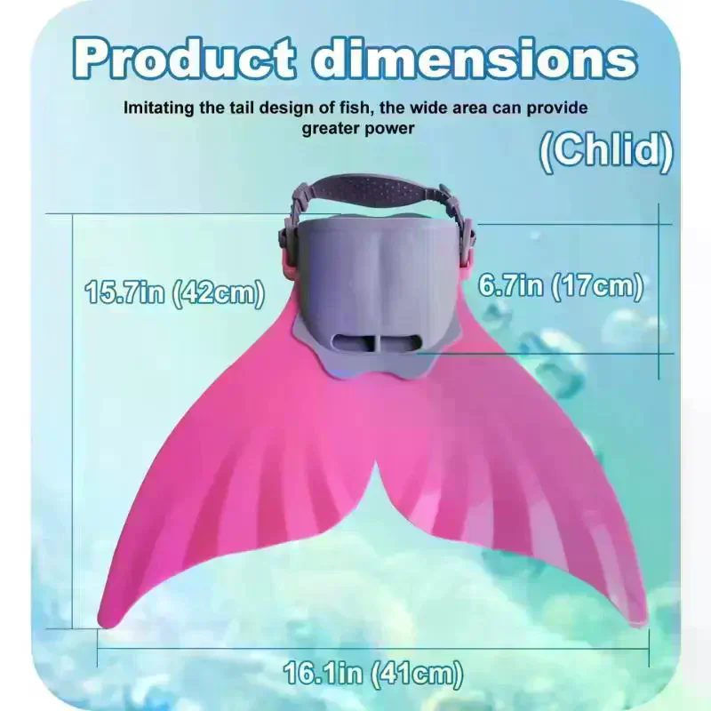 Swim Fins - Aletas de silicona de sirena para