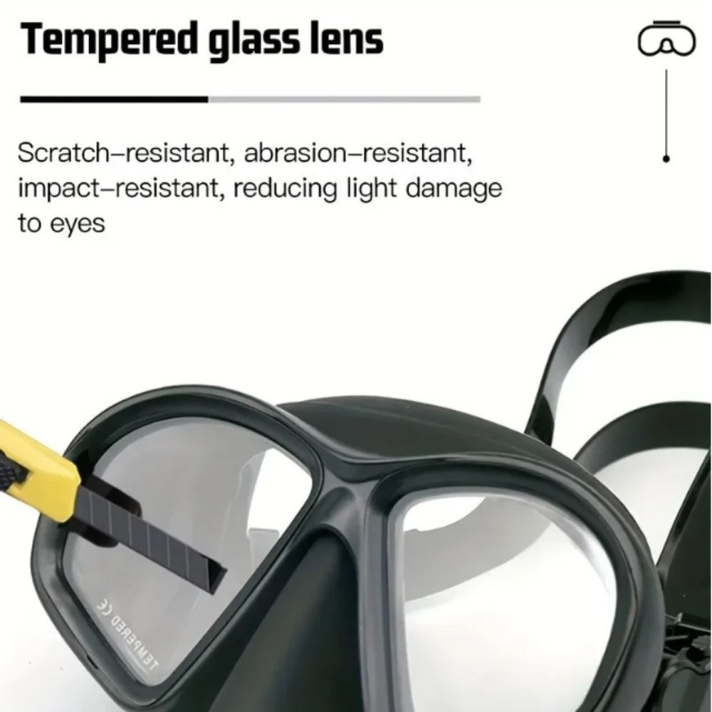 Máscara de Buceo de Vidrio Tem - Snorkel Set reseña y precio